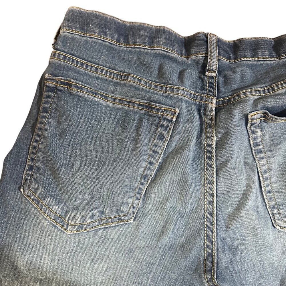Sonoma Womens Size 20 Custom Cut-Off Denim Shorts Blue Raw Hem - Picture 9 of 12